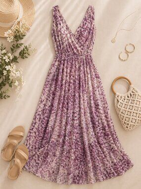 Olivia & Grace Floral Maxi Dress M NWT Pink Boho Wedding Guest